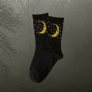 Crescent Moon & Stars Socks