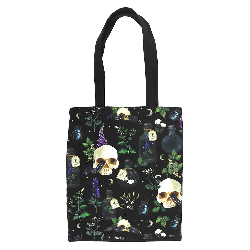 Venom & Vines - Print Polycotton Tote Bag - Image 2