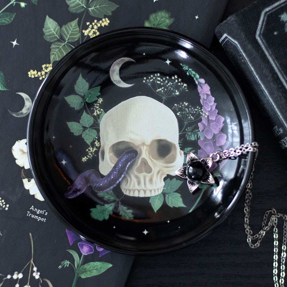 Venom & Vines - Skull Trinket Dish