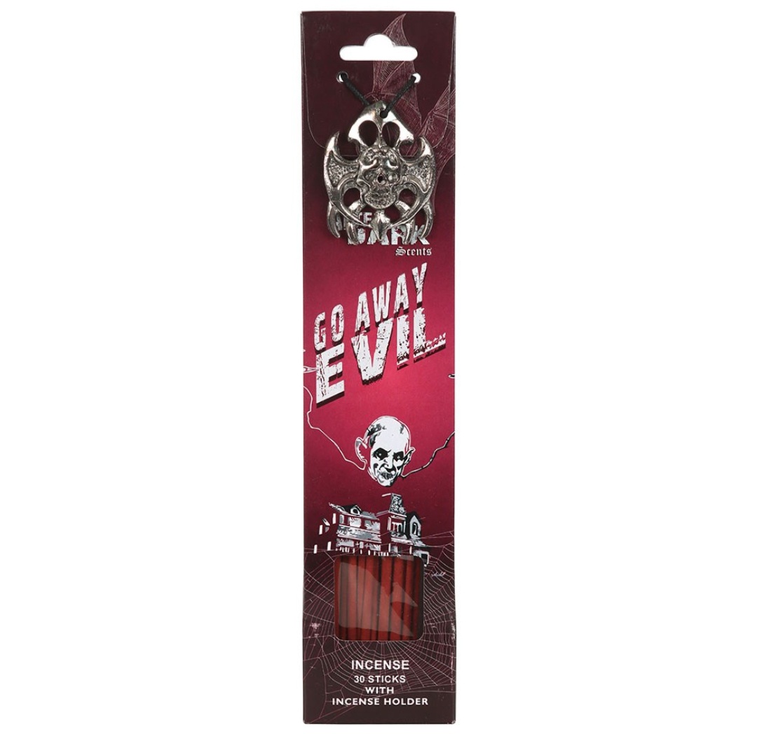 Go Away Evil Incense Sticks with Holder - Image 2