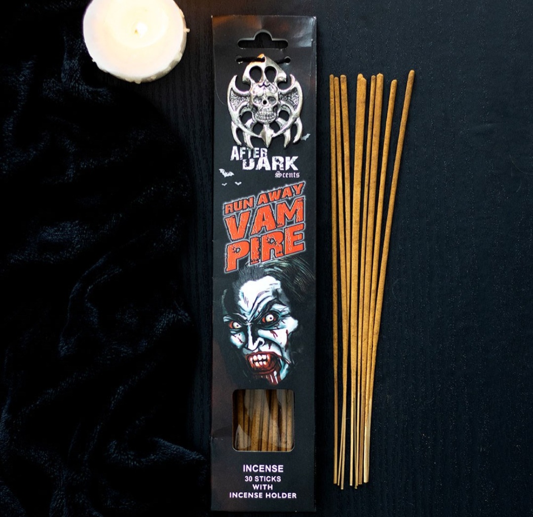 Featured image for “Run Away Vampire Incense Sticks with Holder”