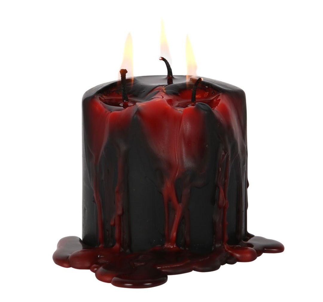 Small Vampire Blood Pillar Candle - Image 3