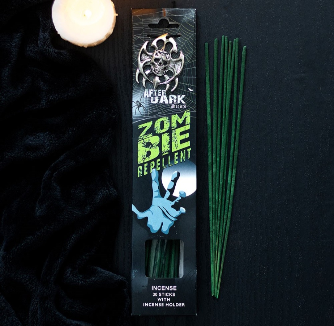 Zombie Repellent Incense Sticks with Holder