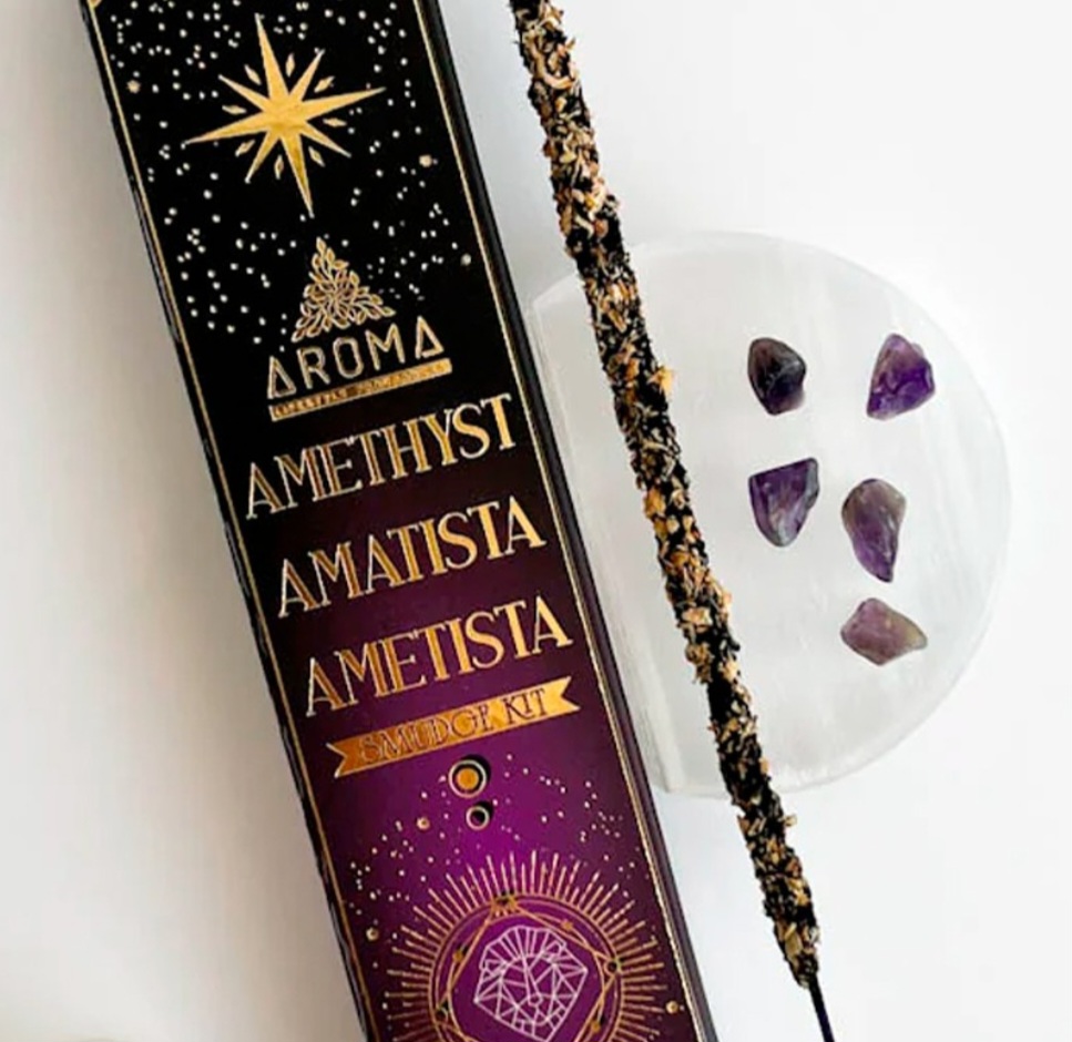Aroma Smudge Kit - Amethyst