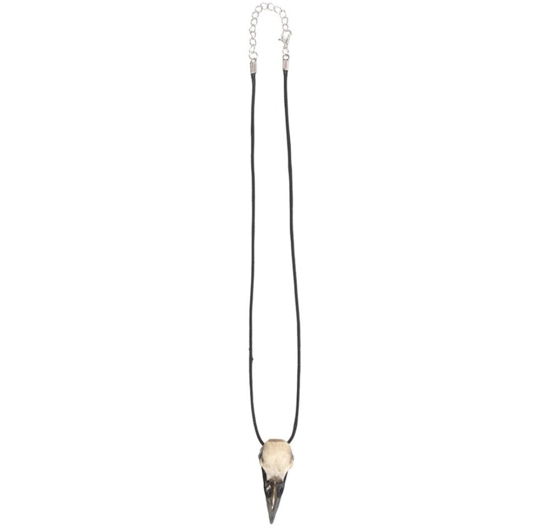 Resin Crow Skull Necklace - Image 4
